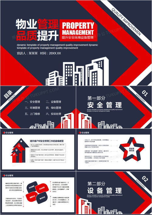 簡(jiǎn)約商務(wù)風(fēng)物業(yè)管理品質(zhì)提升動(dòng)態(tài)ppt模板下載 熊貓辦公